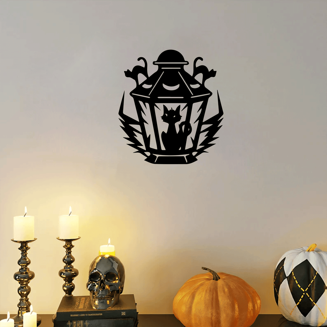 Halloween Cat Metal Wall Art, view 8 by MetalPlex