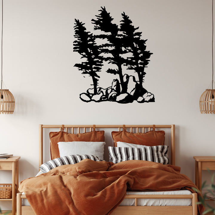 Windy Pines - Metal Wall Art - MetalPlex