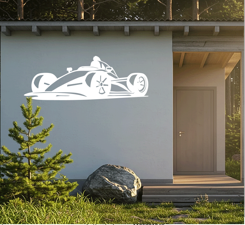 Racing Car Metal Wall Art, view 5 by MetalPlex
