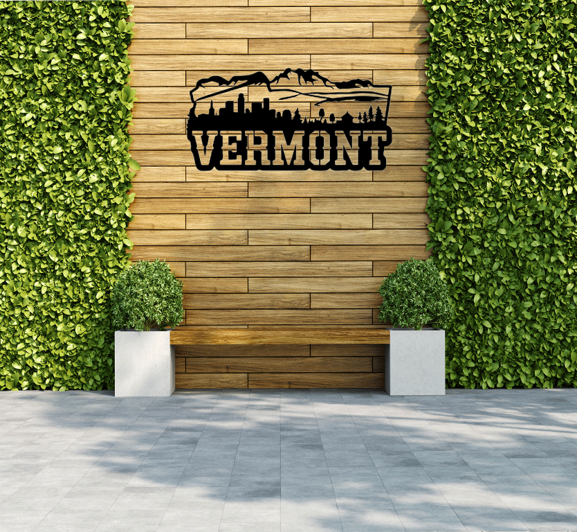 Vermont Skyline Metal Wall Art