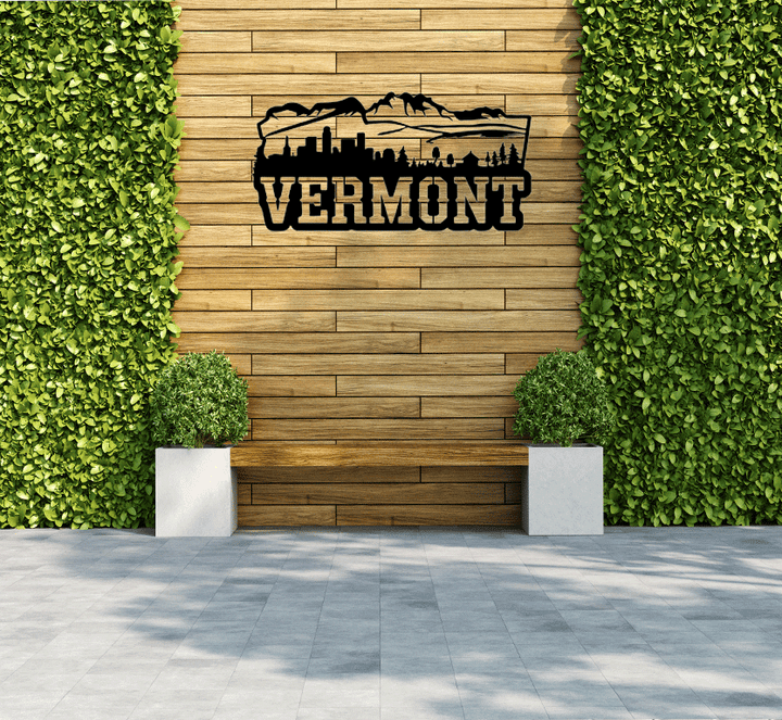 Vermont Skyline Metal Wall Art