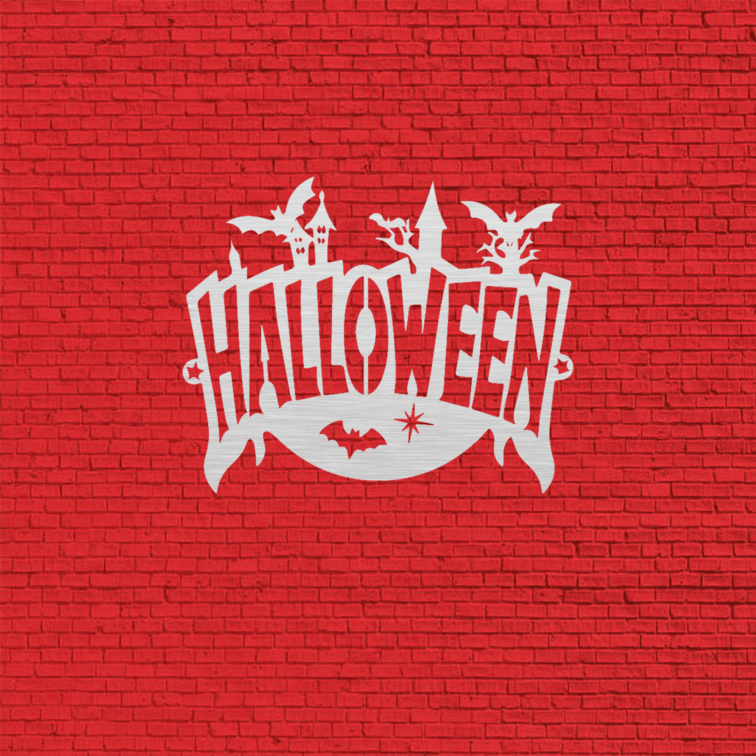 Halloween Sign Metal Wall Art, view 6 by MetalPlex