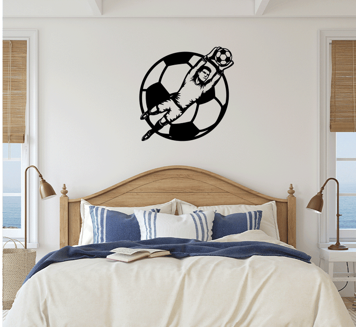 Goalkeepr Save Metal Wall Art
