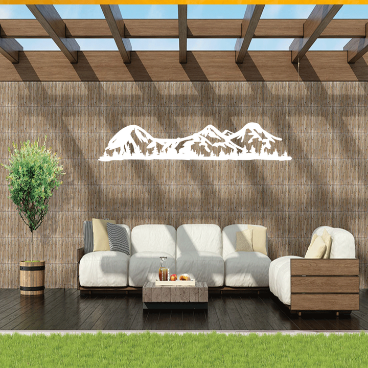 Three Sisters Mountains Metal Wall Art – Oregon Cascade Scenic Nature Wall Decor