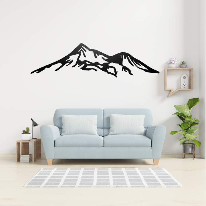 Mount Shasta Metal Wall Art – California Volcano Mountain Wall Decor