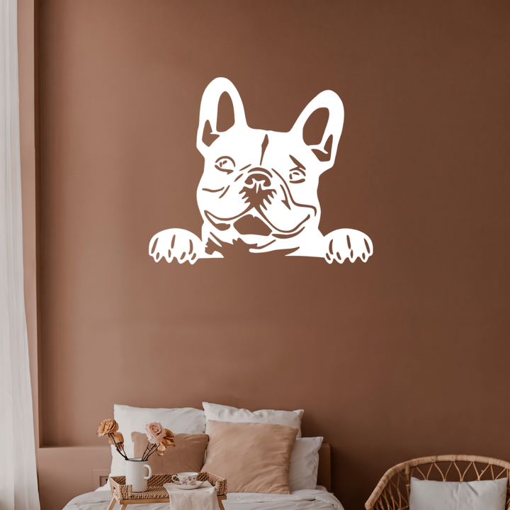 French Bulldog Metal Wall Art – Dog Lover Pet Home &amp; Living Room Decor