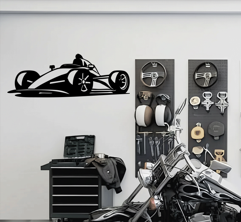 Racing Car Metal Wall Art, view 12 by MetalPlex