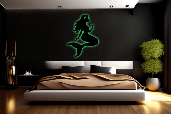 Mermaid Metal Wall Art, view 6 by MetalPlex
