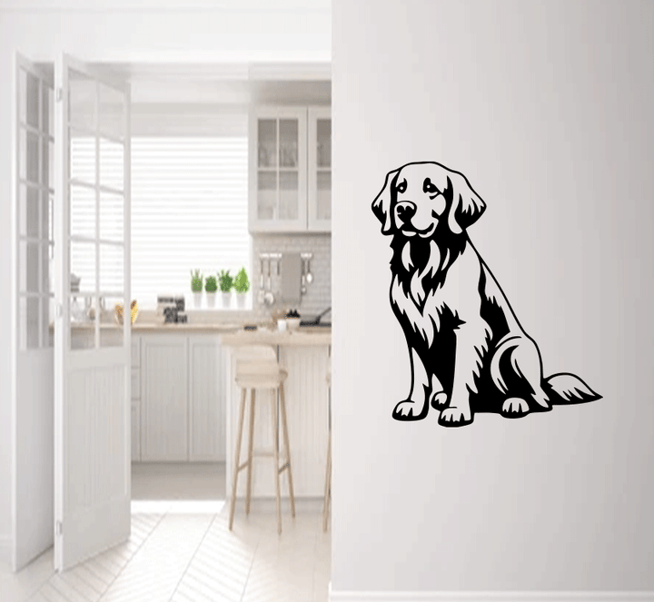 Golden Retriever Metal Wall Art