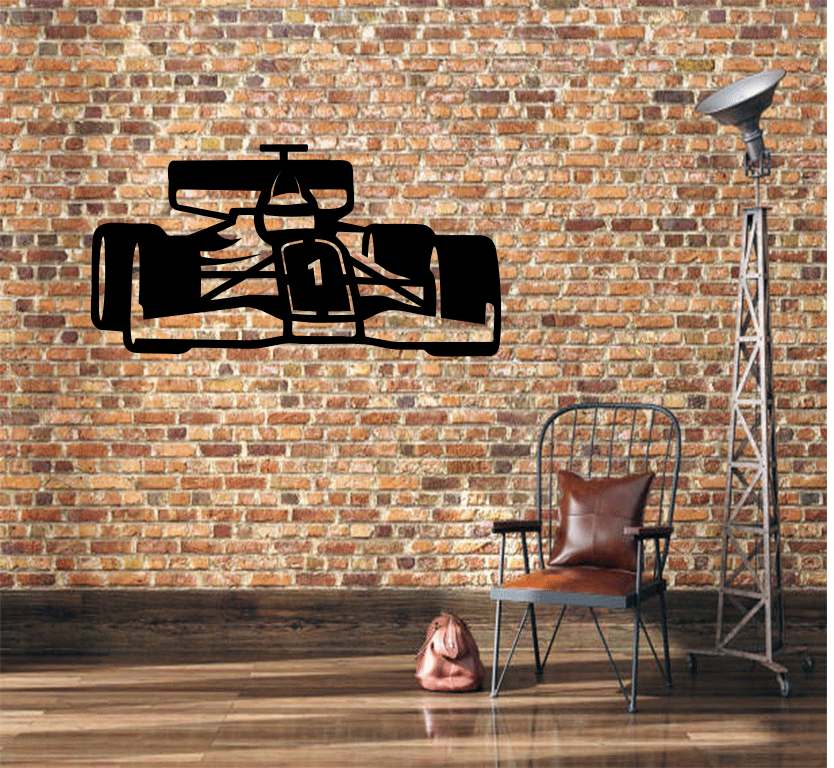 F1 Racing Car Metal wall Art
