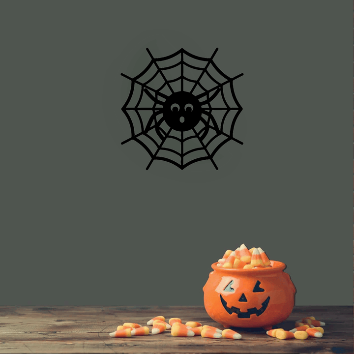 Halloween Spider Web Metal Wall Art, view 2 by MetalPlex