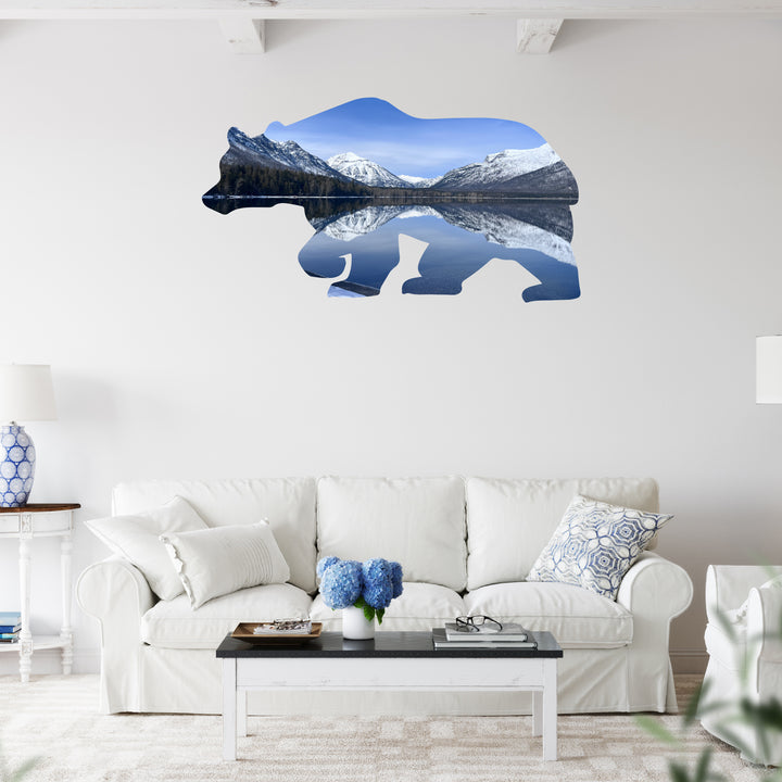 Limited Edition Two Medicine Lake Bear - Metal Wall Art - MetalPlex