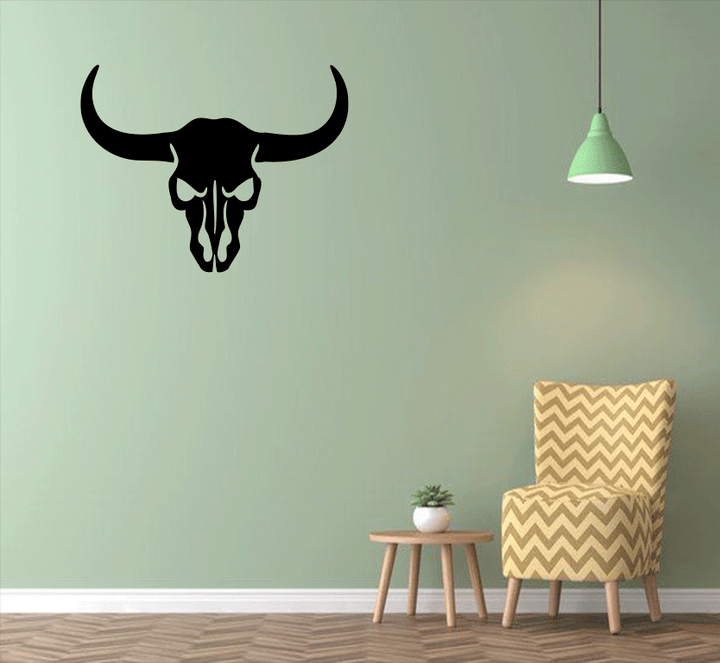 Bull Skull Metal Wall Art, view 6 by MetalPlex