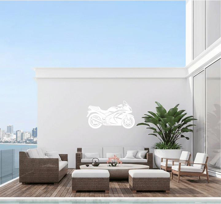 Sportbike Metal Wall Art, view 3 by MetalPlex