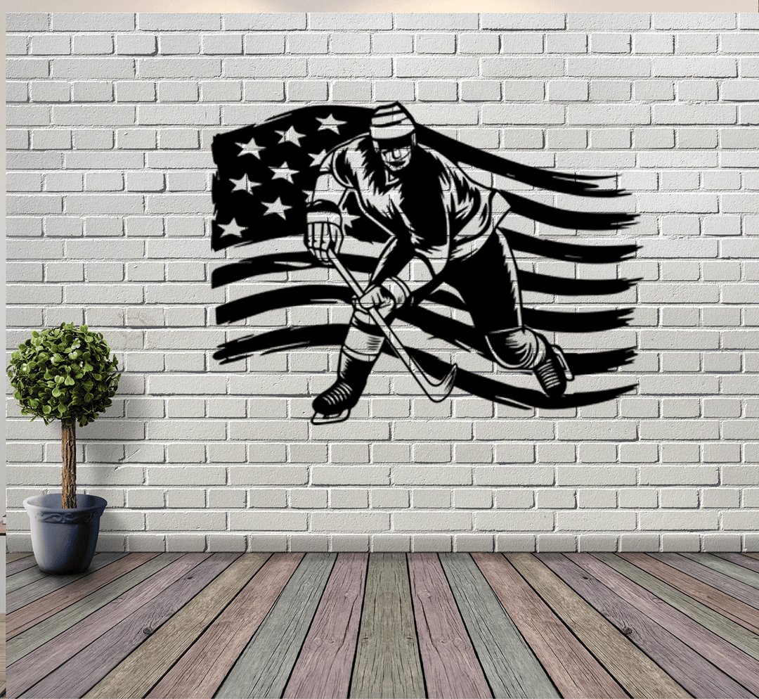 Ice Hockey Metal Wall Art, view 9 by MetalPlex