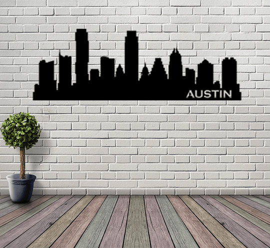 Austin Skyline - Metal Wall Art