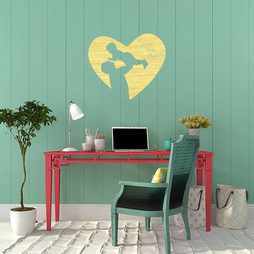 I Love You Dad Metal Wall Art