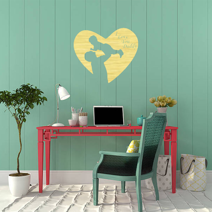 I Love You Dad Metal Wall Art