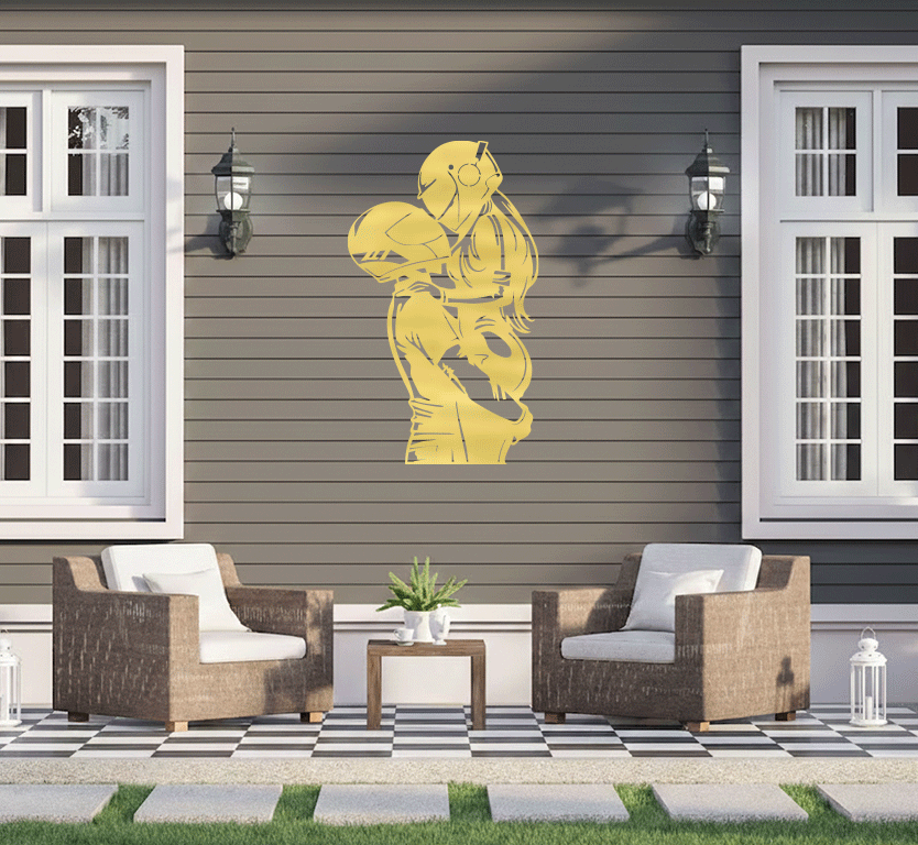 Biker Couple Metal Wall Art, view 5 by MetalPlex
