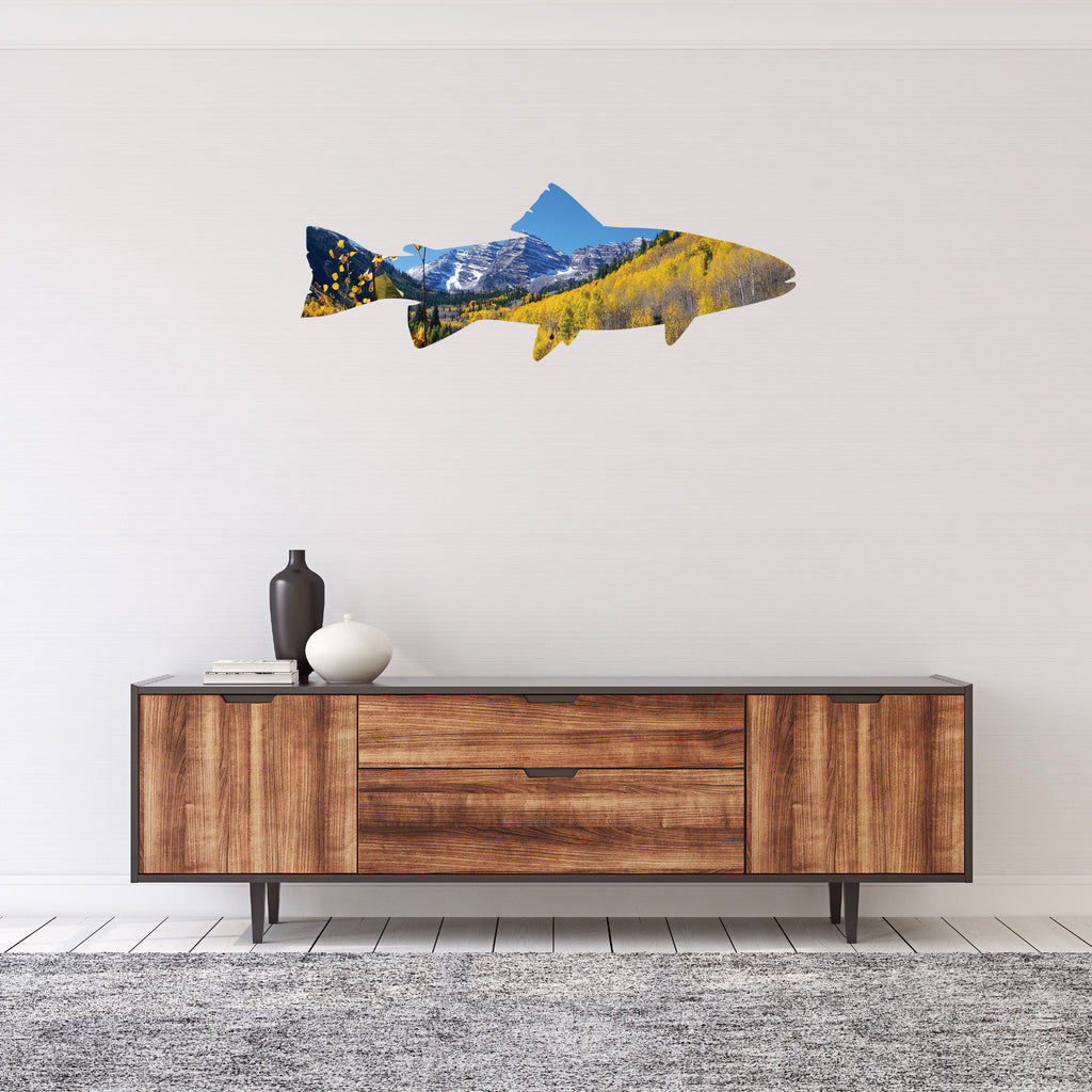 Maroon Bells Trout- Metal Wall Art - MetalPlex