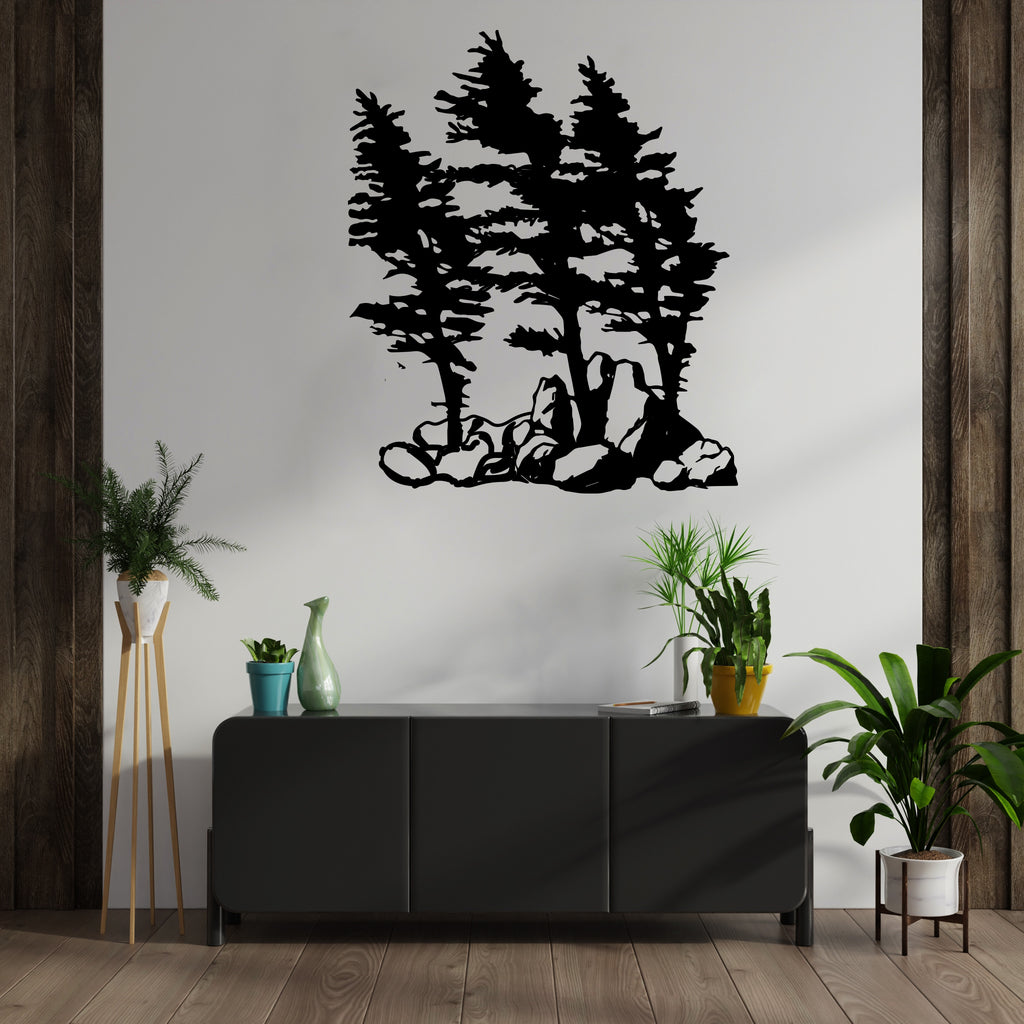 Windy Pines - Metal Wall Art - MetalPlex