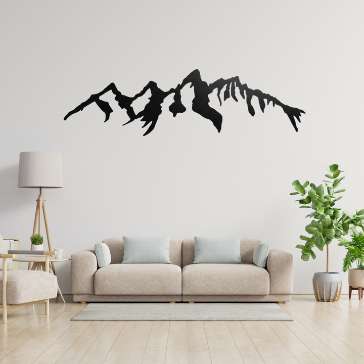 Teton Mountains Alternative Metal Wall Art – Wyoming National Park Decor