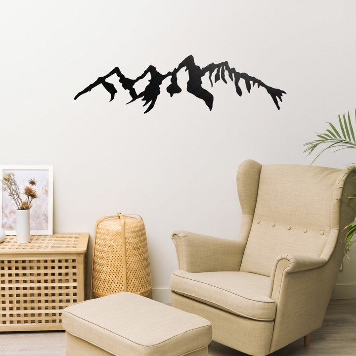 Teton Mountains Alternative Metal Wall Art – Wyoming National Park Decor