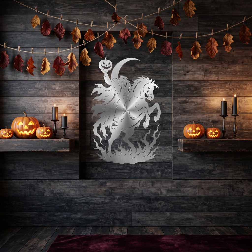 Headless Horseman Metal Wall Art