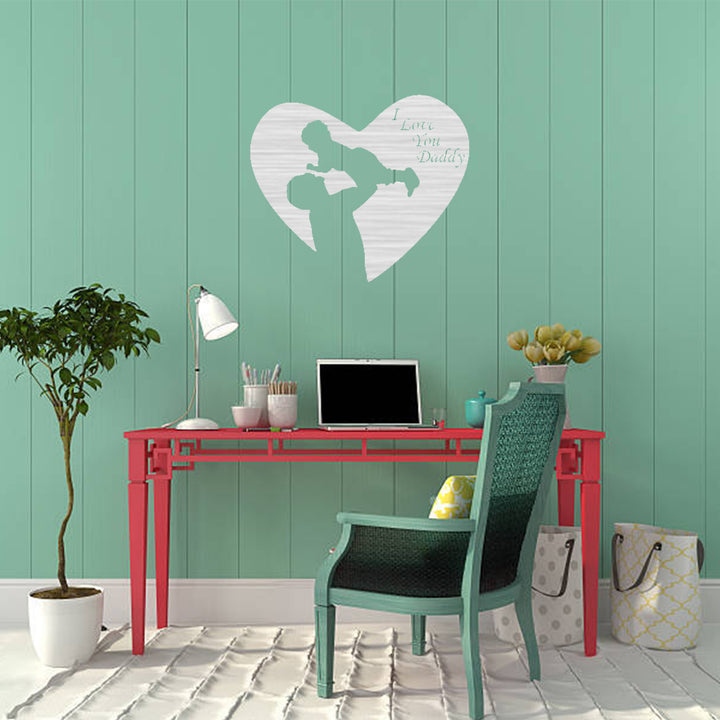 I Love You Dad Metal Wall Art