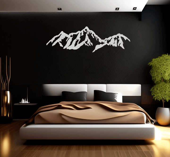 Presidential Mountains Range Metal Wall Art, view 9 by MetalPlex