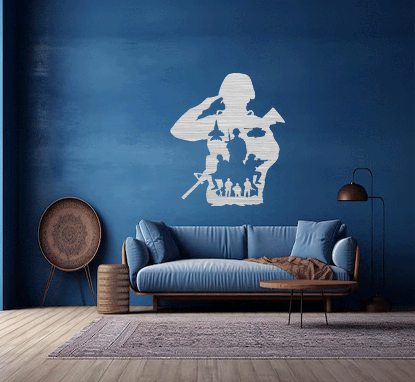 Army Metal Wall Art, view 4 by MetalPlex