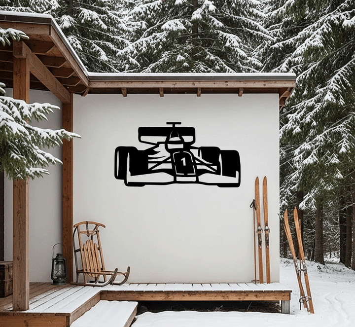 F1 Racing Car Metal wall Art