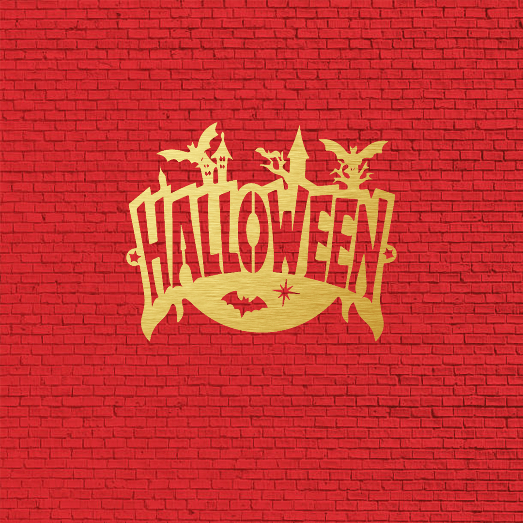 Halloween Sign Metal Wall Art, view 8 by MetalPlex