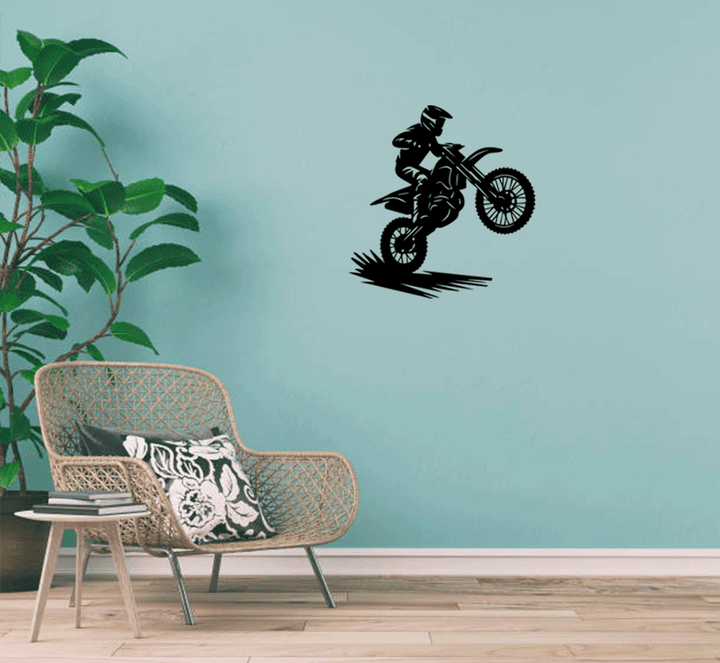 Dirt Biker Metal Wall Art, view 6 by MetalPlex
