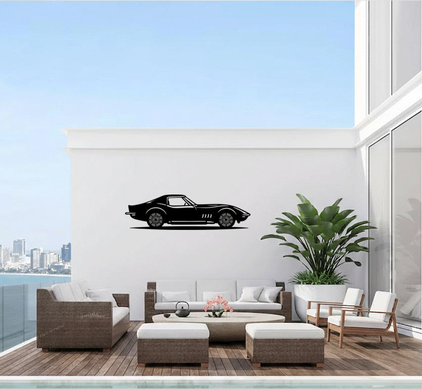 Classic Car Metal Wall Art, view 2 by MetalPlex