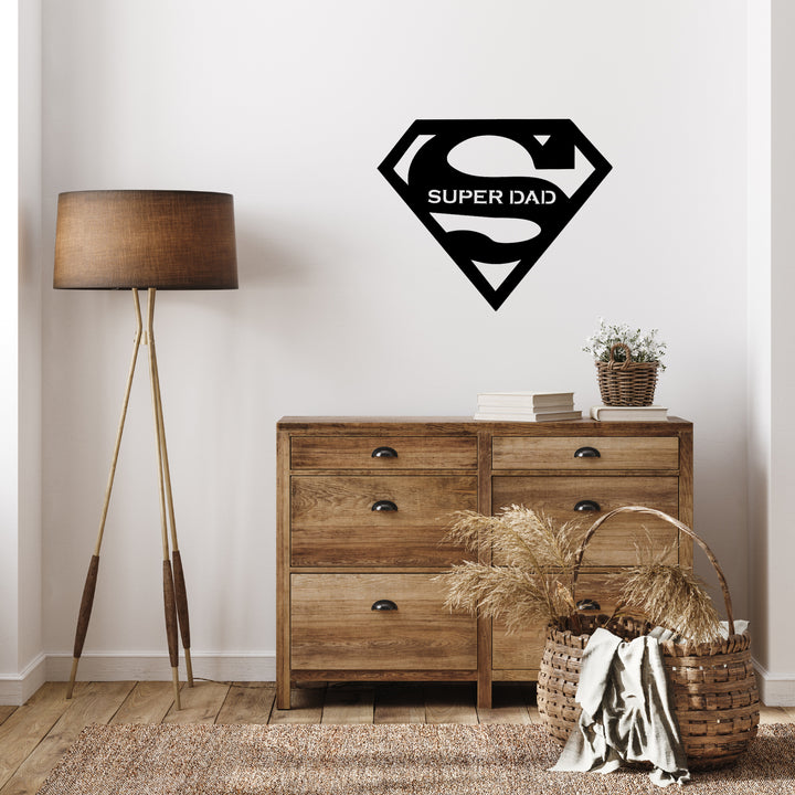 Super Dad Metal Wall Art