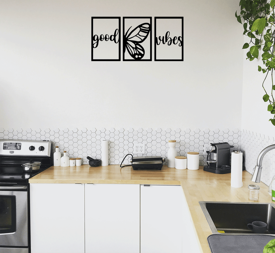 Good Vibes (3 Piece) Metal Wall Art, view 10 by MetalPlex