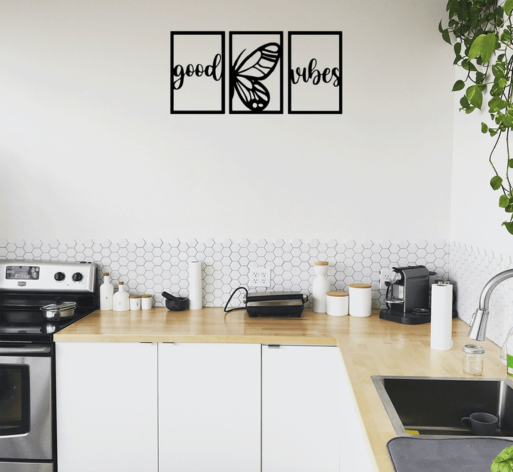 Good Vibes (3 Piece) Metal Wall Art, view 10 by MetalPlex