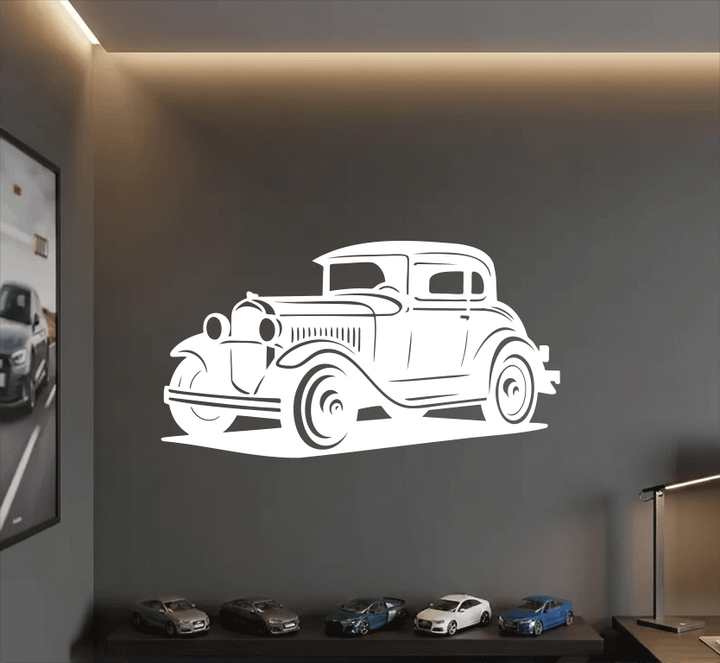 Classic Vintage Car Metal wall Art