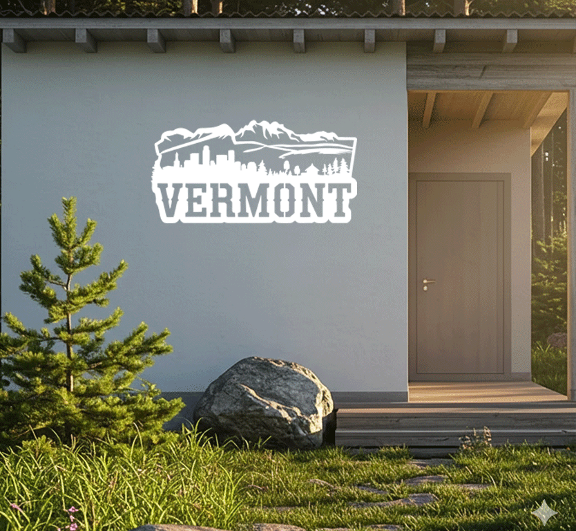 Vermont Skyline Metal Wall Art