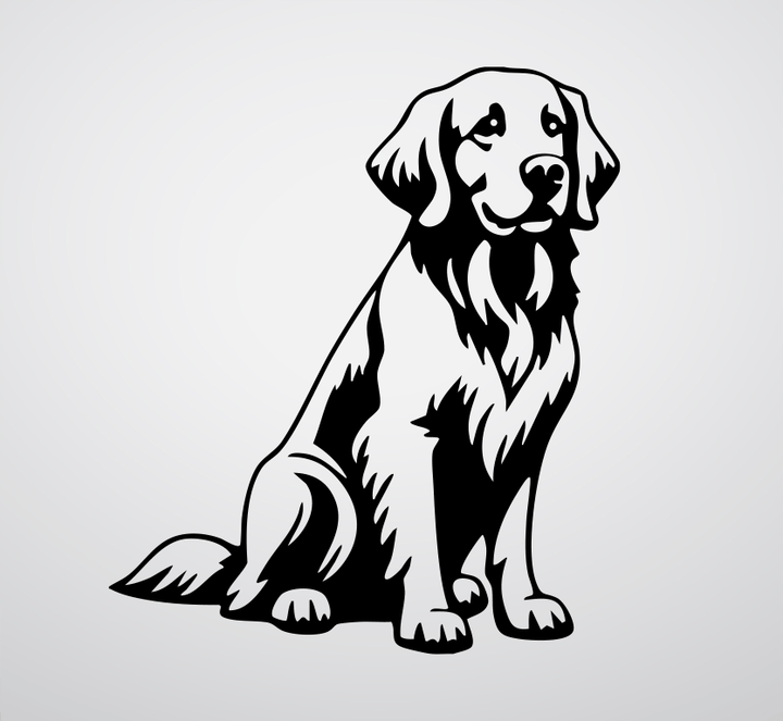 Golden Retriever Metal Wall Art