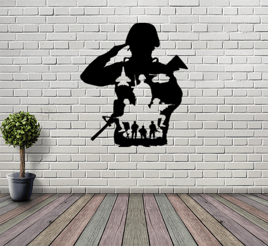 Army- Metal Wall Art