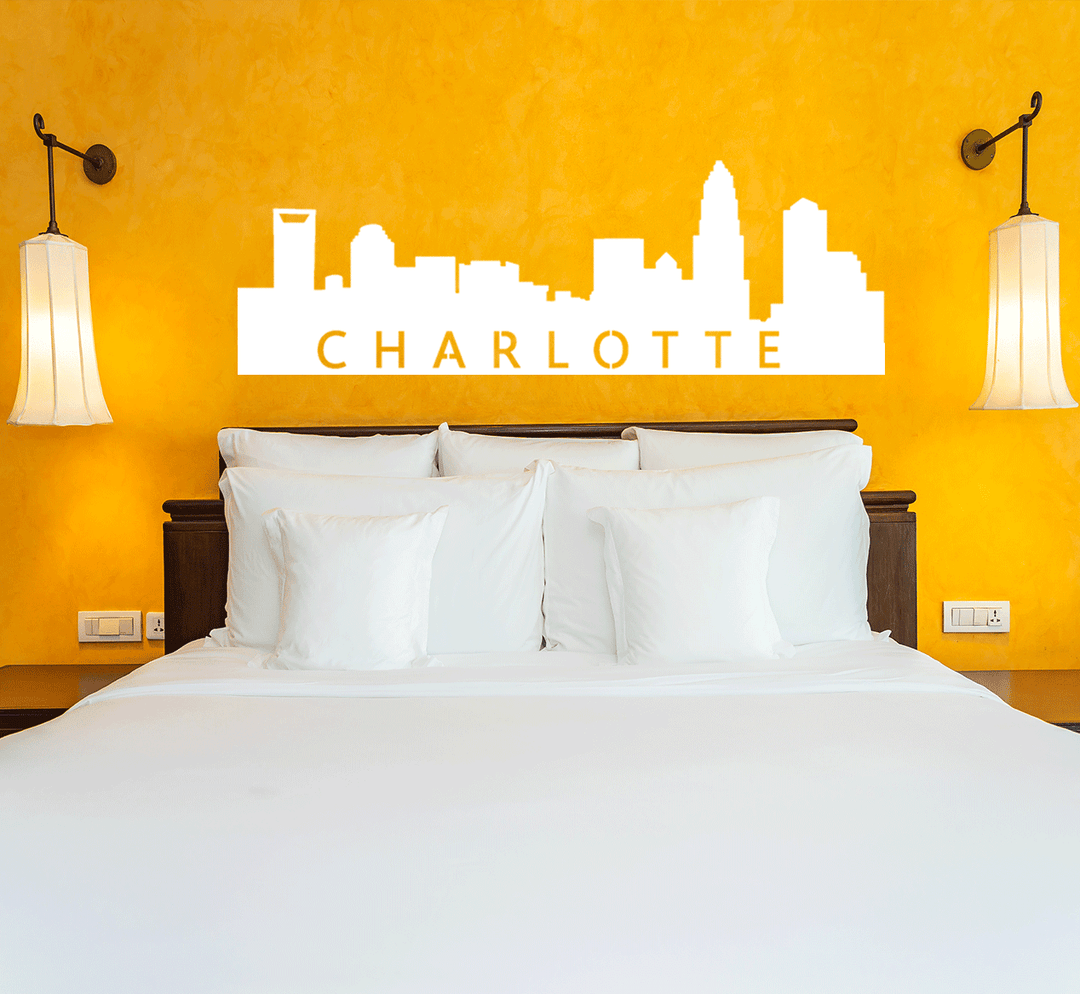 Charlotte Skyline Metal Wall Art, view 7 by MetalPlex