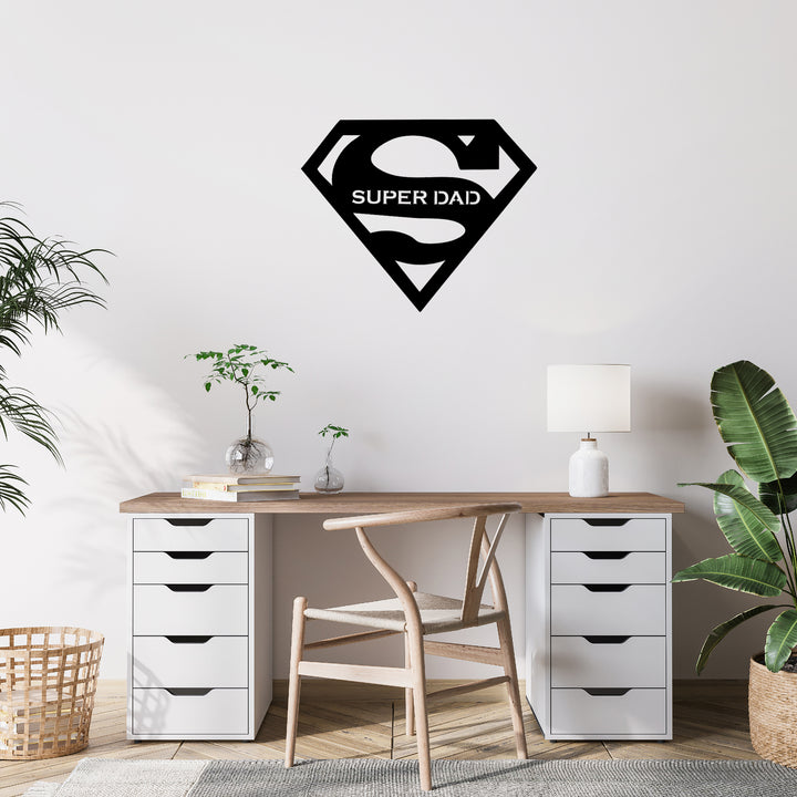 Super Dad Metal Wall Art