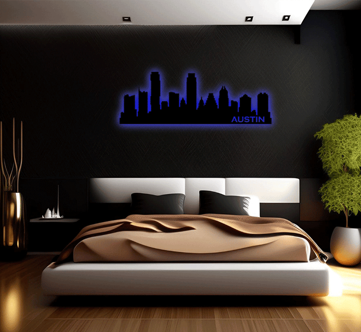 Austin Skyline - Metal Wall Art