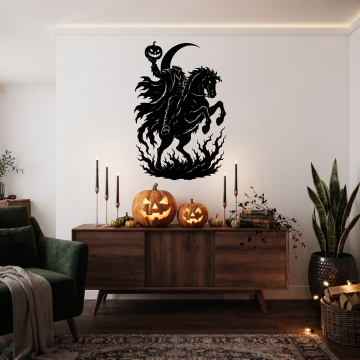 Headless Horseman Metal Wall Art