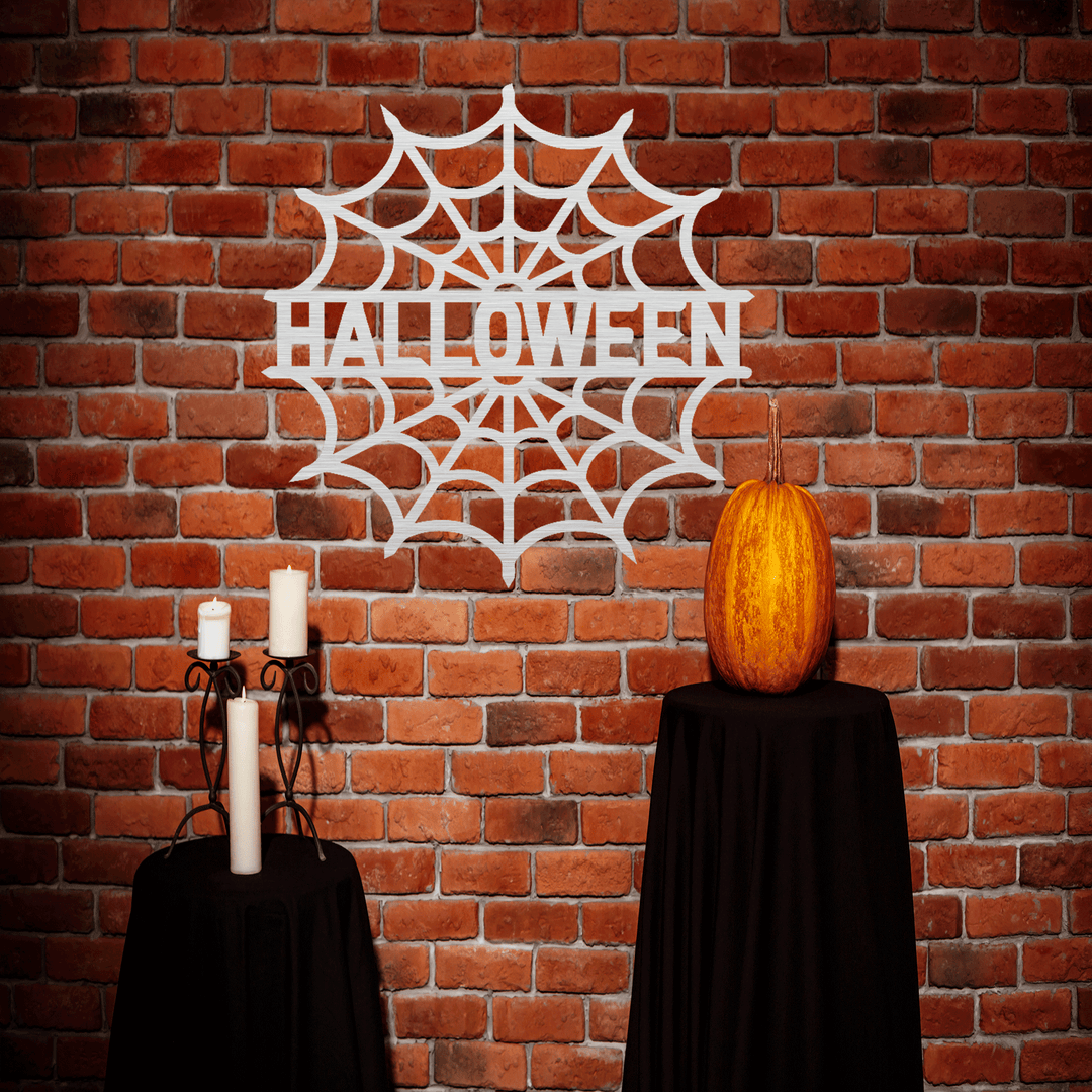 Halloween Personalized Spider Web Name Metal Wall Art, view 5 by MetalPlex