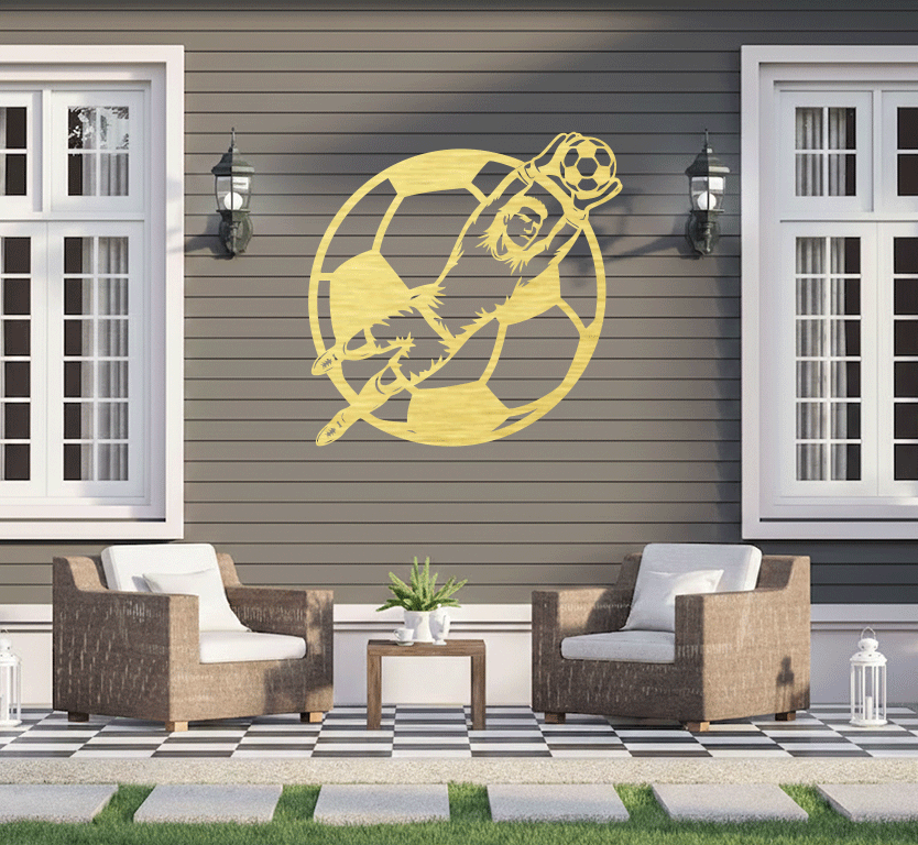 Goalkeepr Save Metal Wall Art