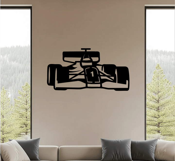 F1 Racing Car Metal wall Art