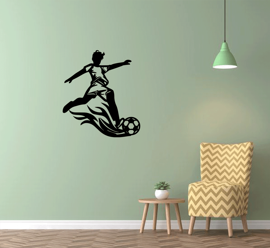 Soccer Metal Wall Art by MetalPlex